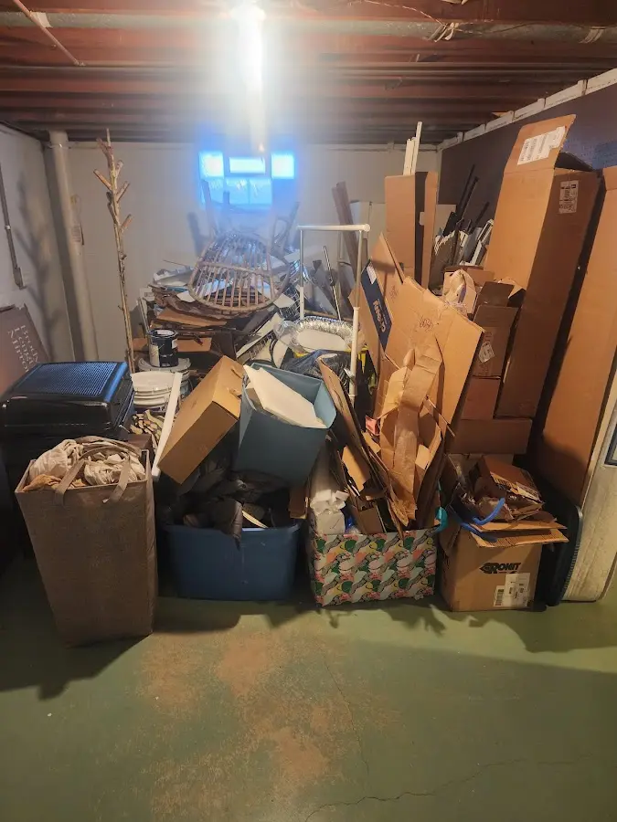 Roll-off dumpster container at job site for Construction Dumpster Rental in Greensboro